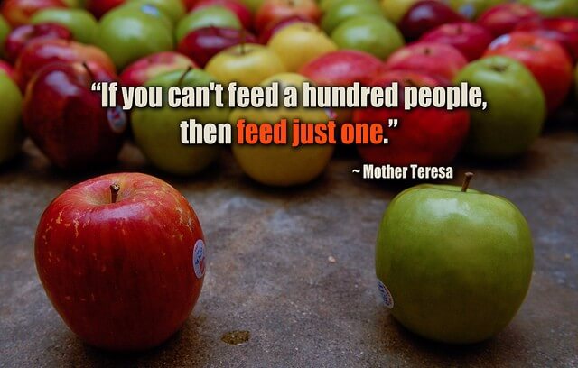 feed hundred people mother theresa